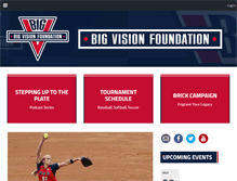 Tablet Screenshot of bigvisionfoundation.org